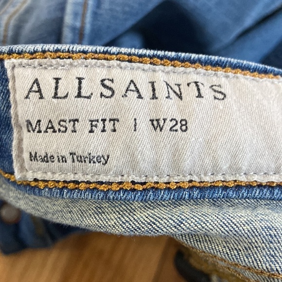 Women’s All Saints jeans. Blue. Size 28 - Picture 15 of 15